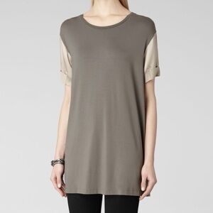 All Saints Oversized Relaxed Fit Leyla Shirt Size 6 Small EUC